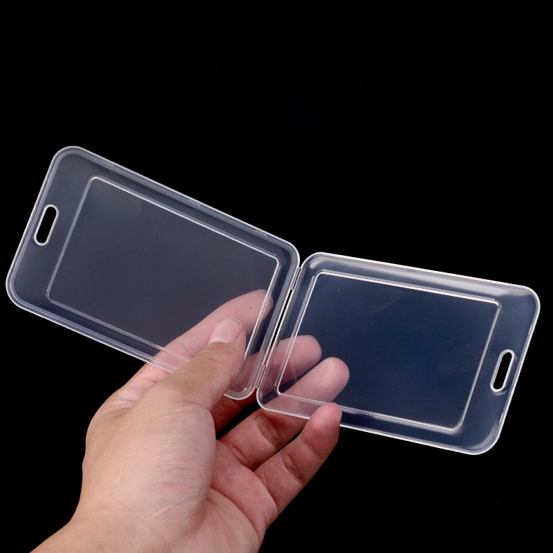 KEJEA T-609 Customize hot sale Crystal double side id card holder student officer worker