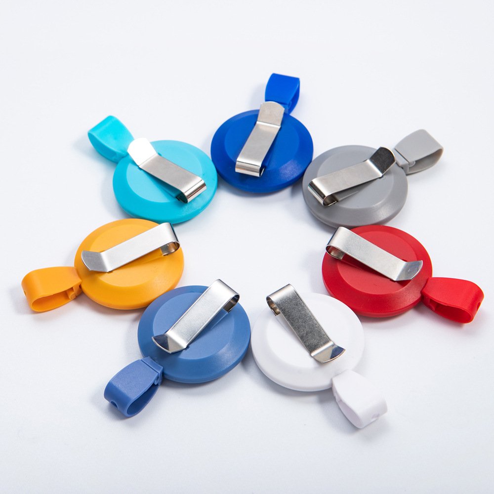 Promotional Multipurpose Retractable Customized Easy Pull Plastic ABS Social Worker Badge Reel wholesale