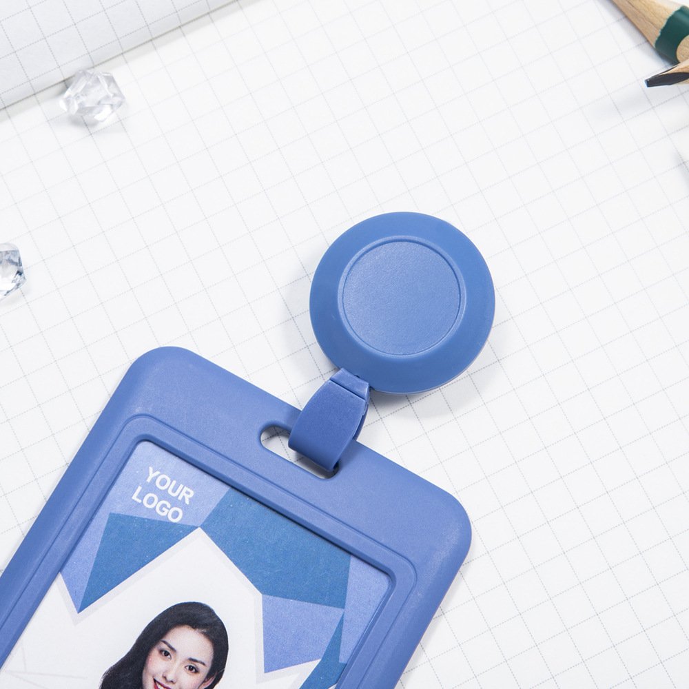 Promotional Multipurpose Retractable Customized Easy Pull Plastic ABS Social Worker Badge Reel wholesale