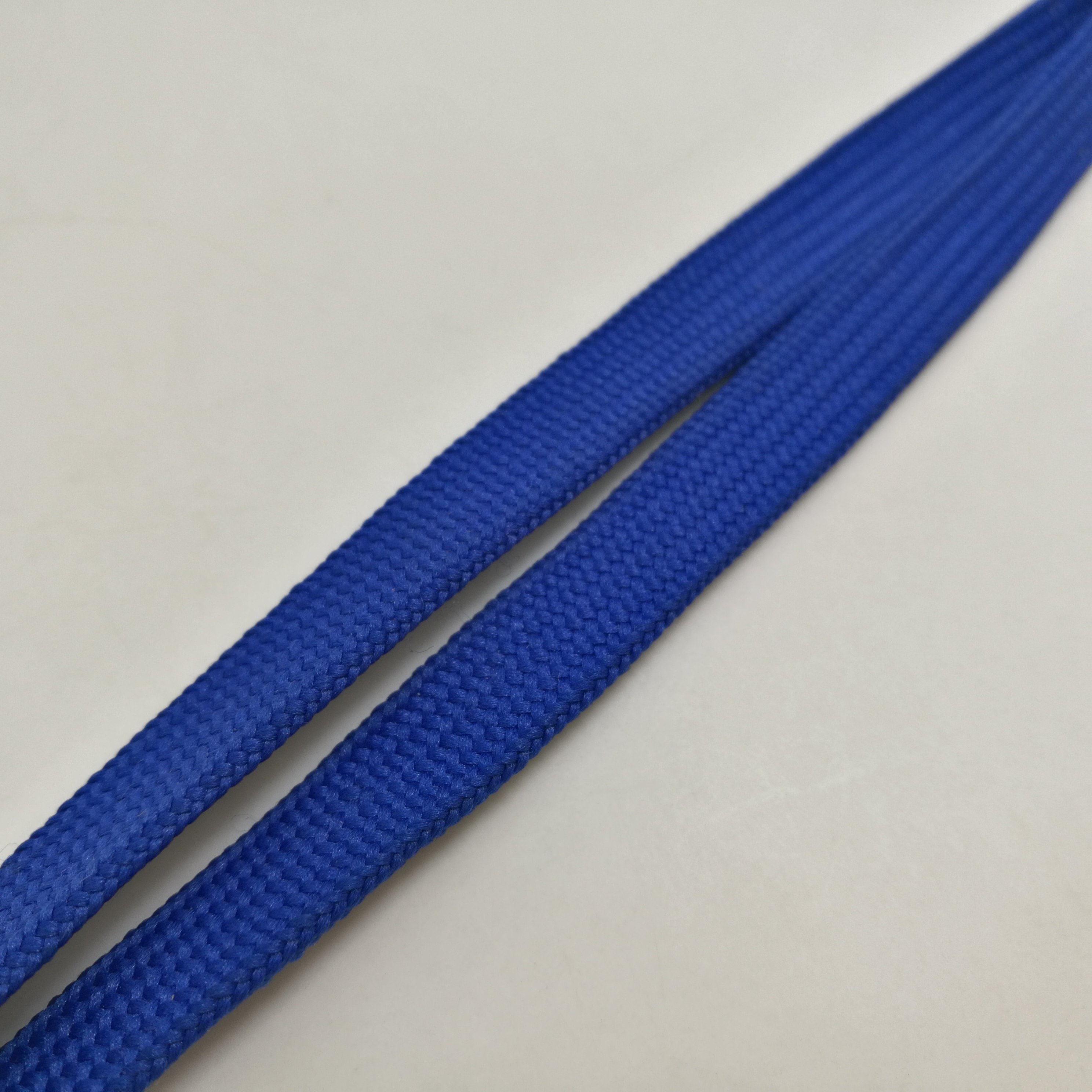 wholesale blue tubular lanyard with alligator hook for id badge holder 8mm width 90cm length