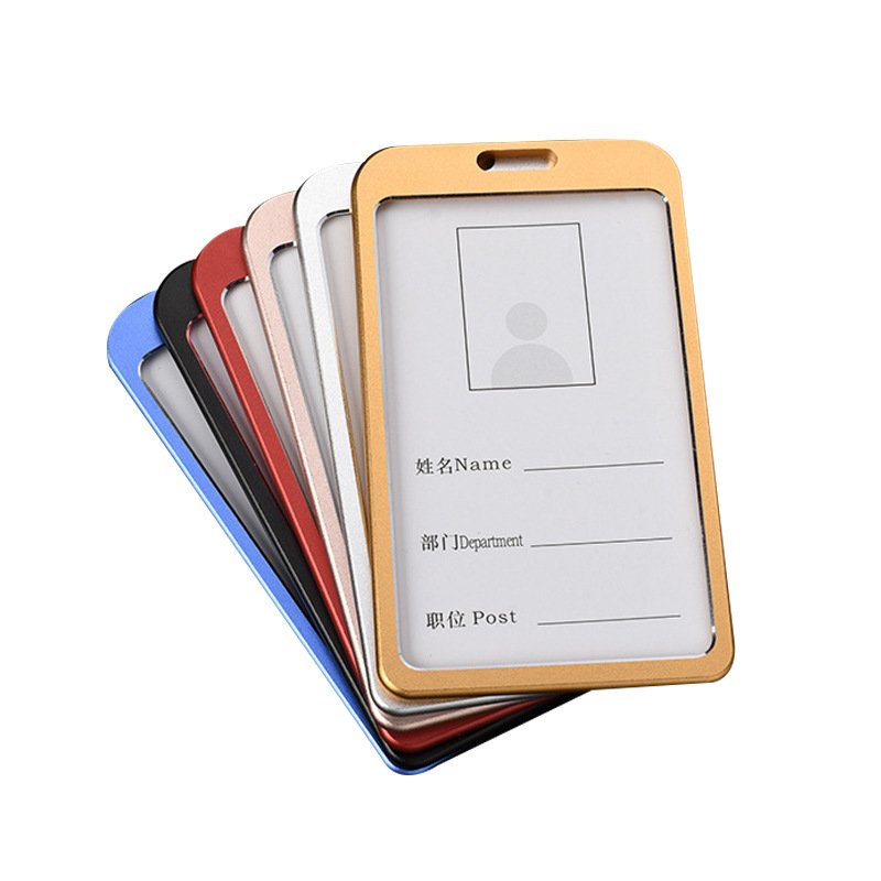 Aluminum government Metal officials Name Card ID badge holder