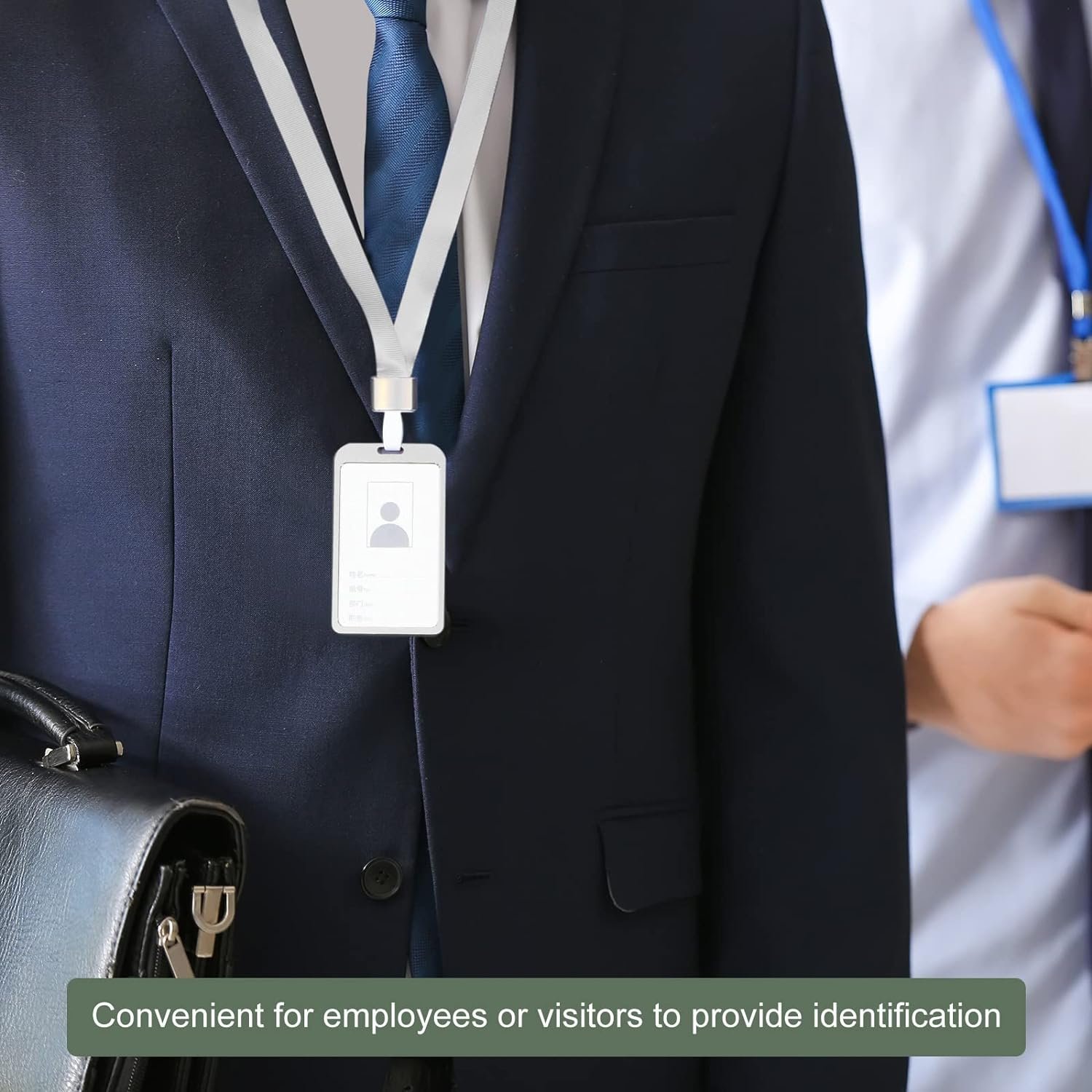 Aluminum government Metal officials Name Card ID badge holder