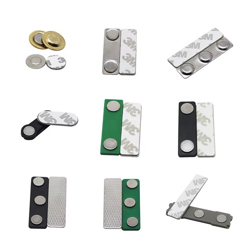 High Quality Magnetic Name badge magnet Neodymium Magnetic Name Badge Permanent Magnetic Name Tags Holder With 3M Adhesive