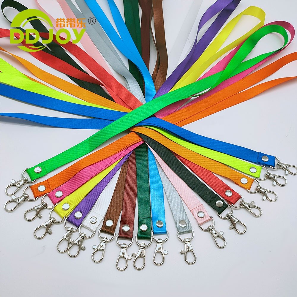 Lanyards with logo custom dye sublimation polyester pink lanyards id badge holder with logo custom