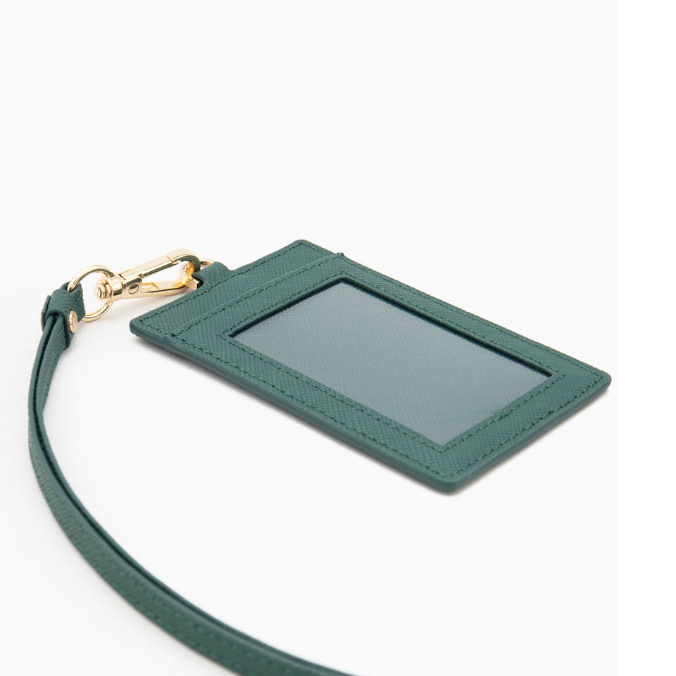 2023 New Design Slim Custom Multi Color Leather Square Work Id Card Set Leather Id Card Holder ID Name Work Card Badge Holder