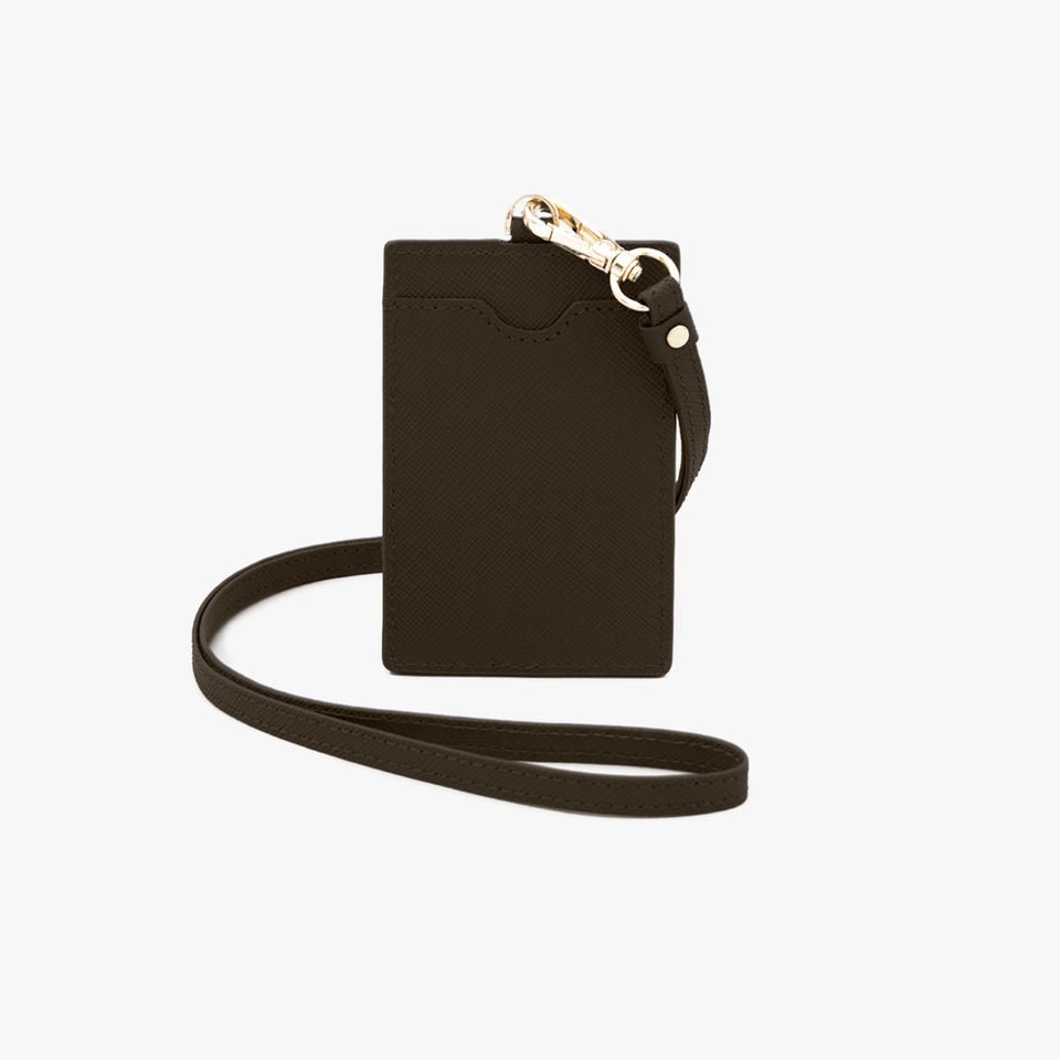 2023 New Design Slim Custom Multi Color Leather Square Work Id Card Set Leather Id Card Holder ID Name Work Card Badge Holder