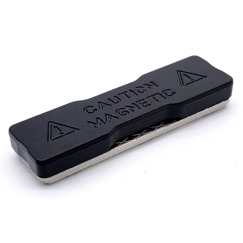 Factory Price Custom Employee ID Magnetic Tag 3M Adhesive Reusable 45x13 Rectangle ABS Plastic Neodymium Magnetic Name Badge