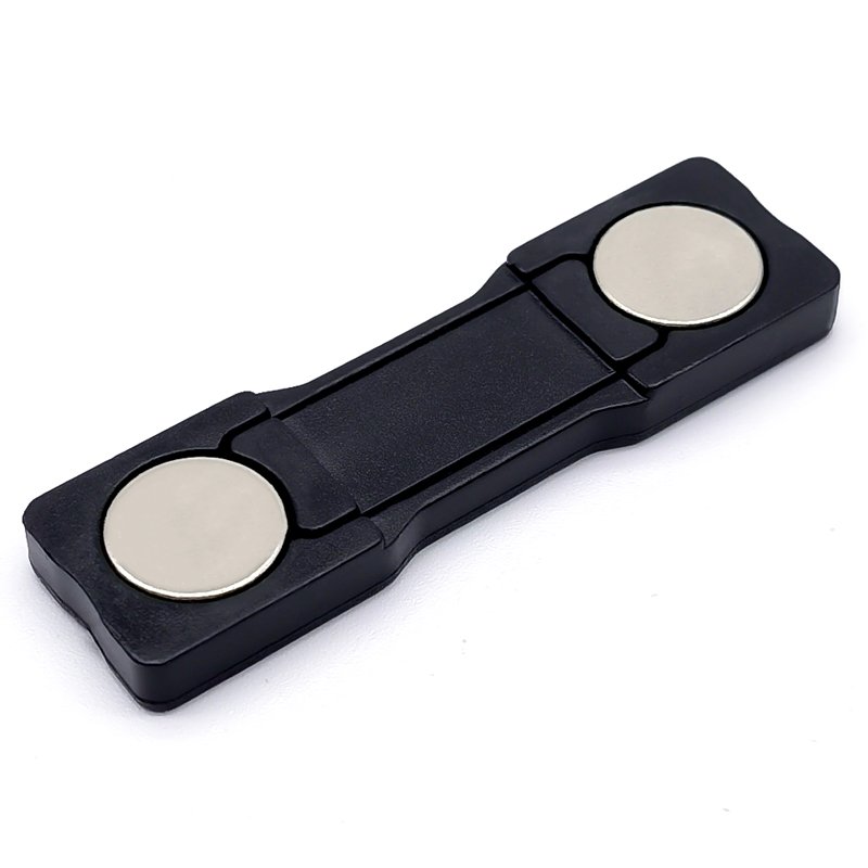 Factory Price Custom Employee ID Magnetic Tag 3M Adhesive Reusable 45x13 Rectangle ABS Plastic Neodymium Magnetic Name Badge