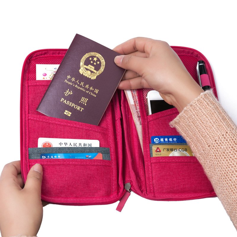 Custom Travel Organizer Wallet Card Holder Travel Accessories Passport Holder Bag