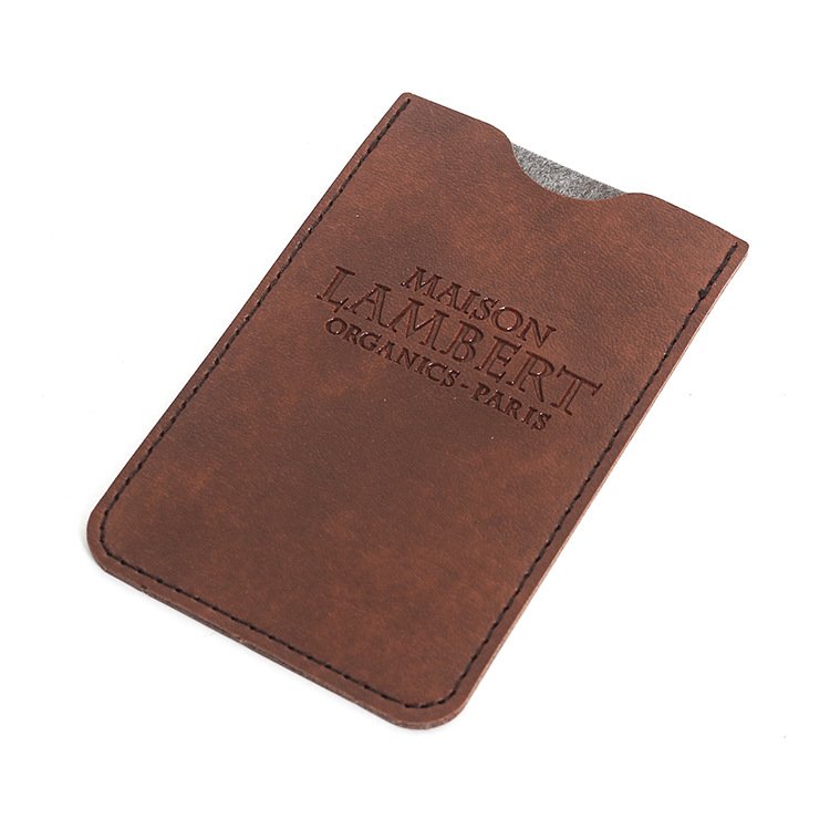 Custom Logo Name Card Holders Leather Business Luxury Credit Id Card Holder Case Rfid Magnetic Wallet Wholesale