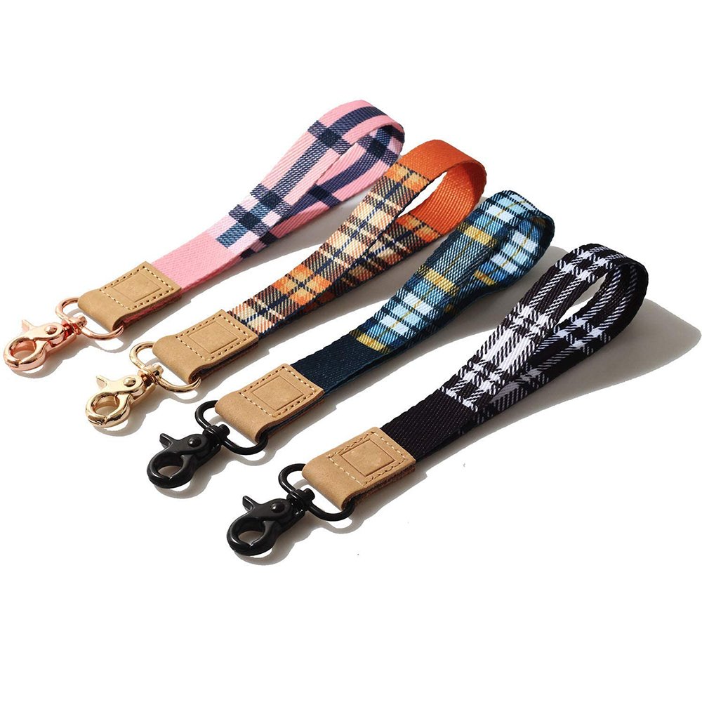 Polyester Lanyard badge holder with Logo designer key chain phone case wrist strap