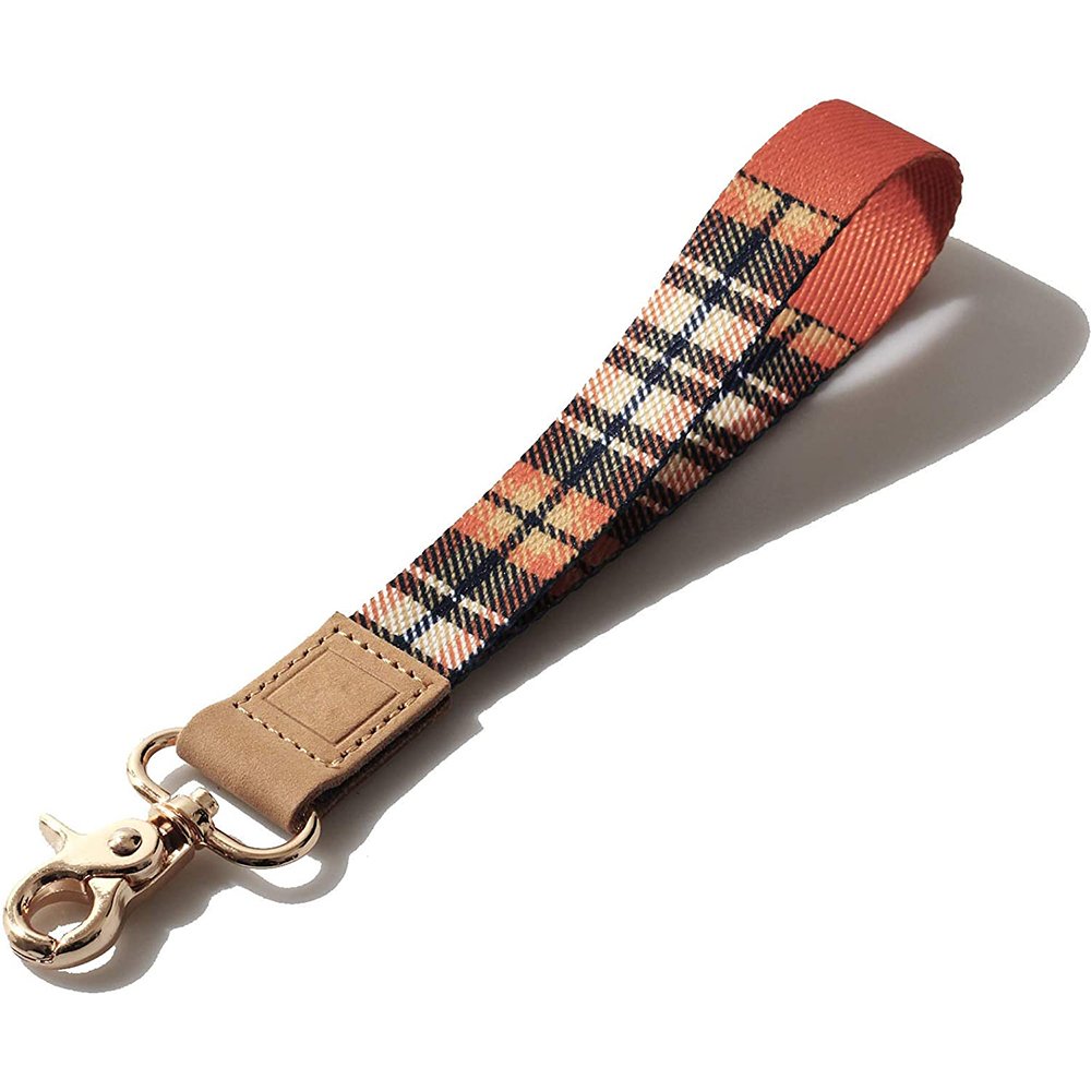 Polyester Lanyard badge holder with Logo designer key chain phone case wrist strap
