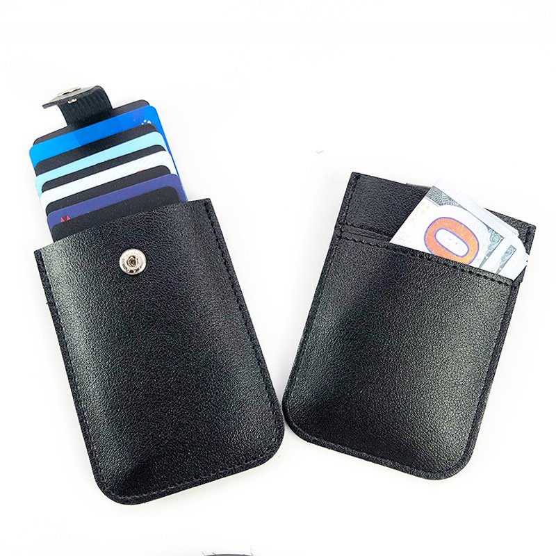 Leather Badge Holder ID Card Work Card Trading Card Binder Holder For Toploaders