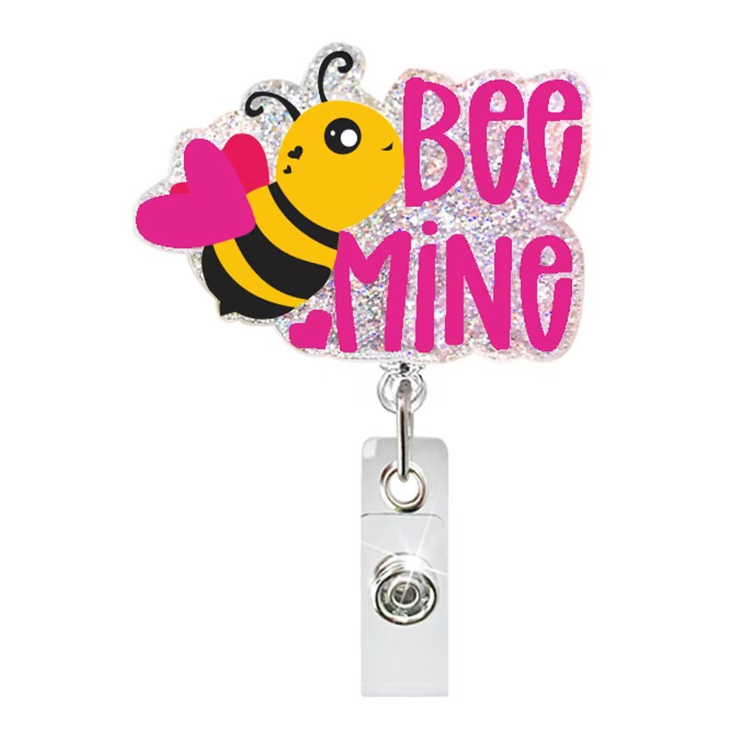 Custom Design Badge Holder For Gift Wedding Doctor Nurse Accessories Badge Reel Acrylic Valentine Day