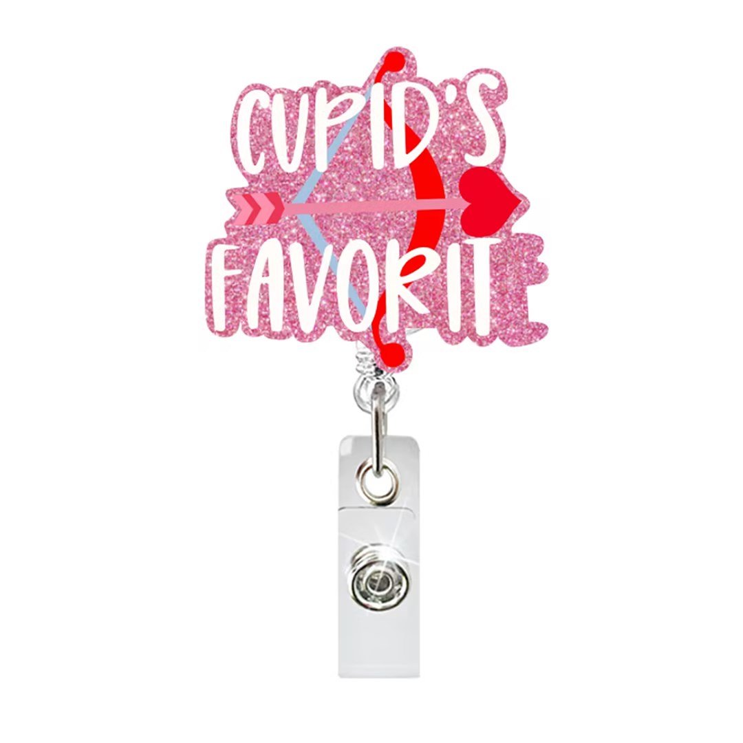 Custom Design Badge Holder For Gift Wedding Doctor Nurse Accessories Badge Reel Acrylic Valentine Day