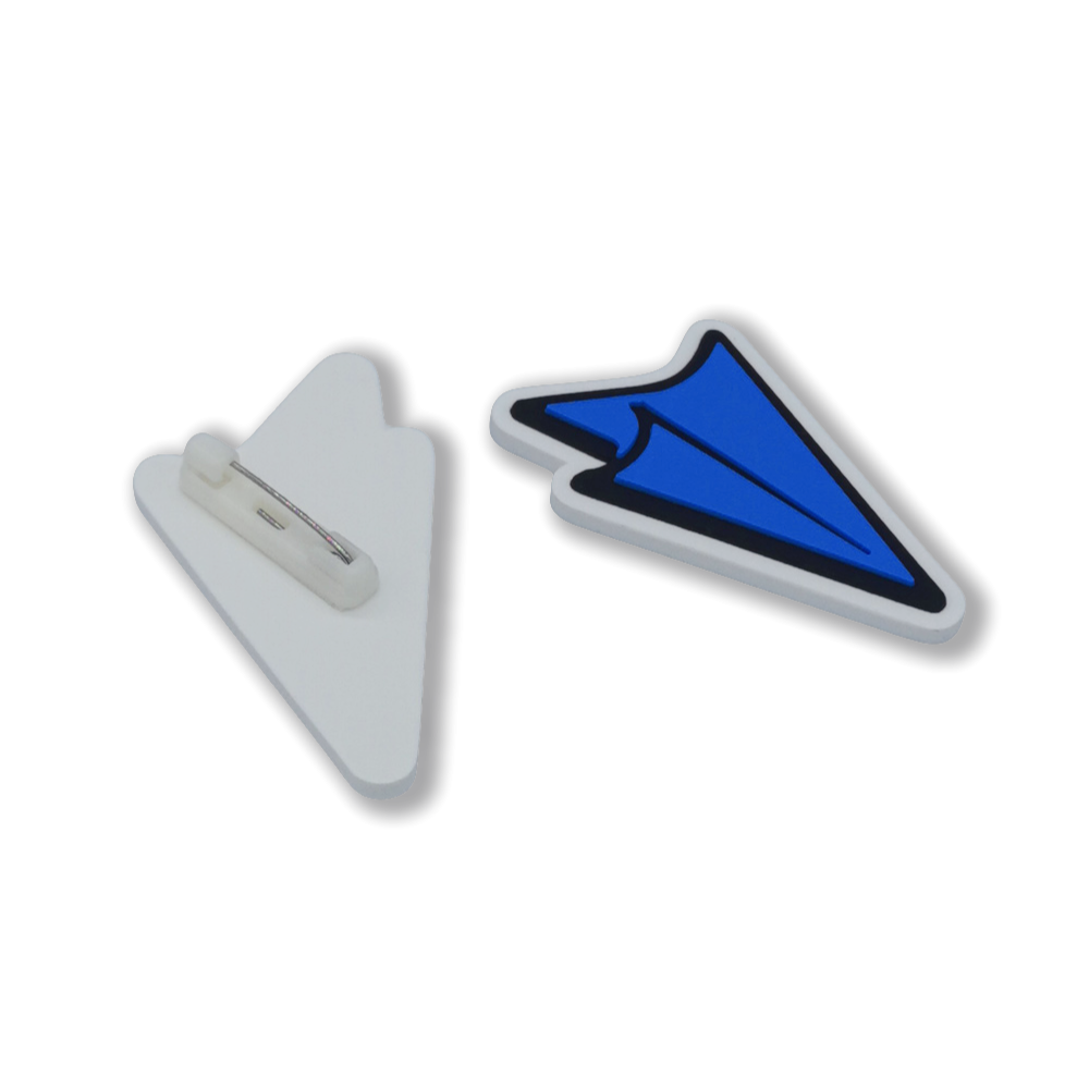 Custom Shape PVC Rubber Logo Badge Emblem Promotional Lapel Pin with Silk Screen Printing for Coin Holder Keychain