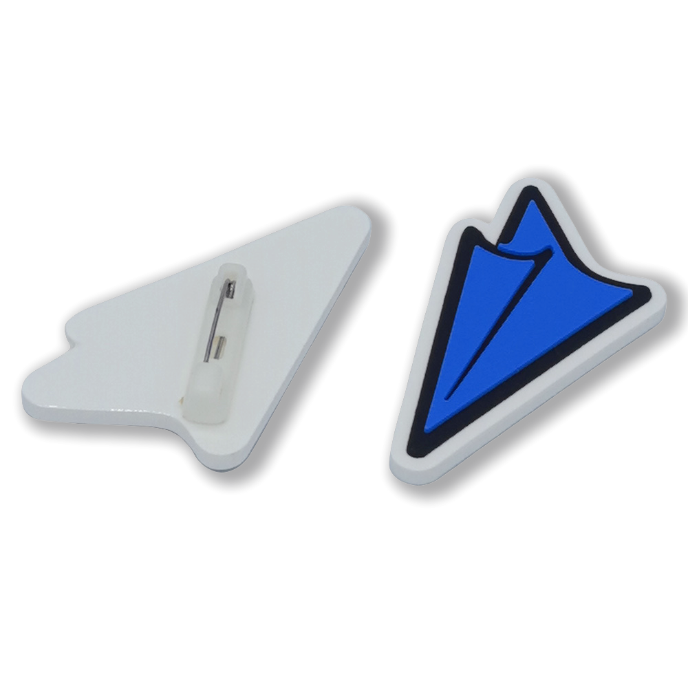 Custom Shape PVC Rubber Logo Badge Emblem Promotional Lapel Pin with Silk Screen Printing for Coin Holder Keychain