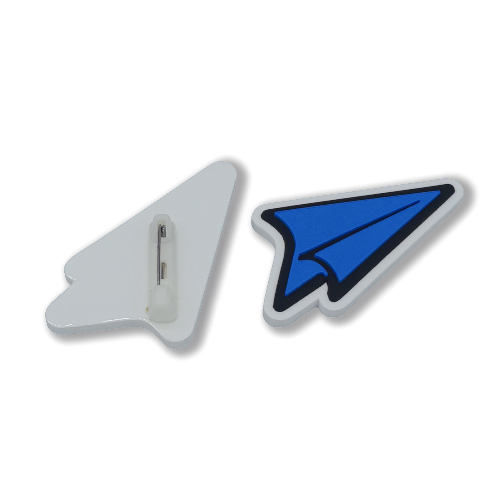 Custom Shape PVC Rubber Logo Badge Emblem Promotional Lapel Pin with Silk Screen Printing for Coin Holder Keychain