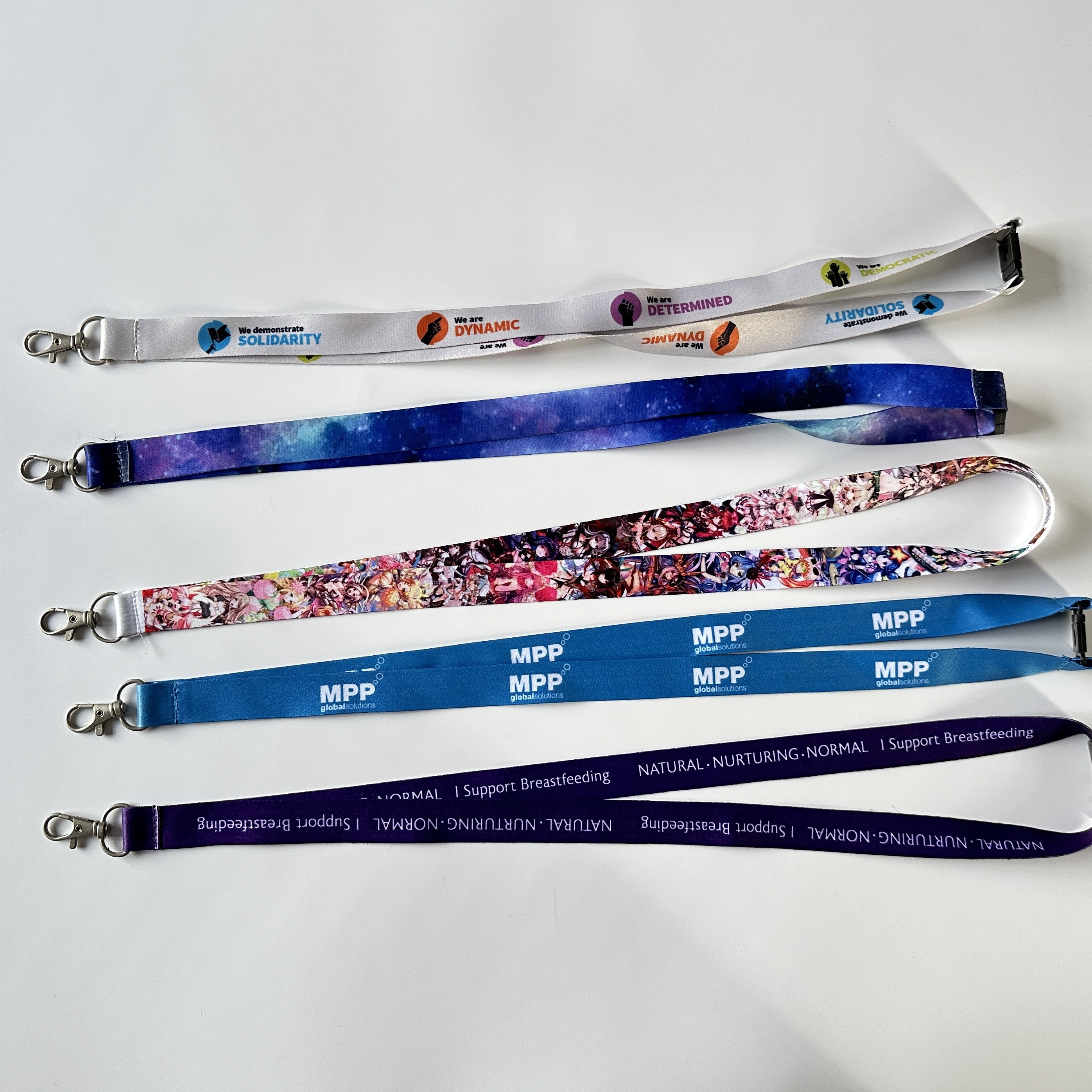 Customized Logo Accept nylon lanyard card holder lanyard with id card badge holder