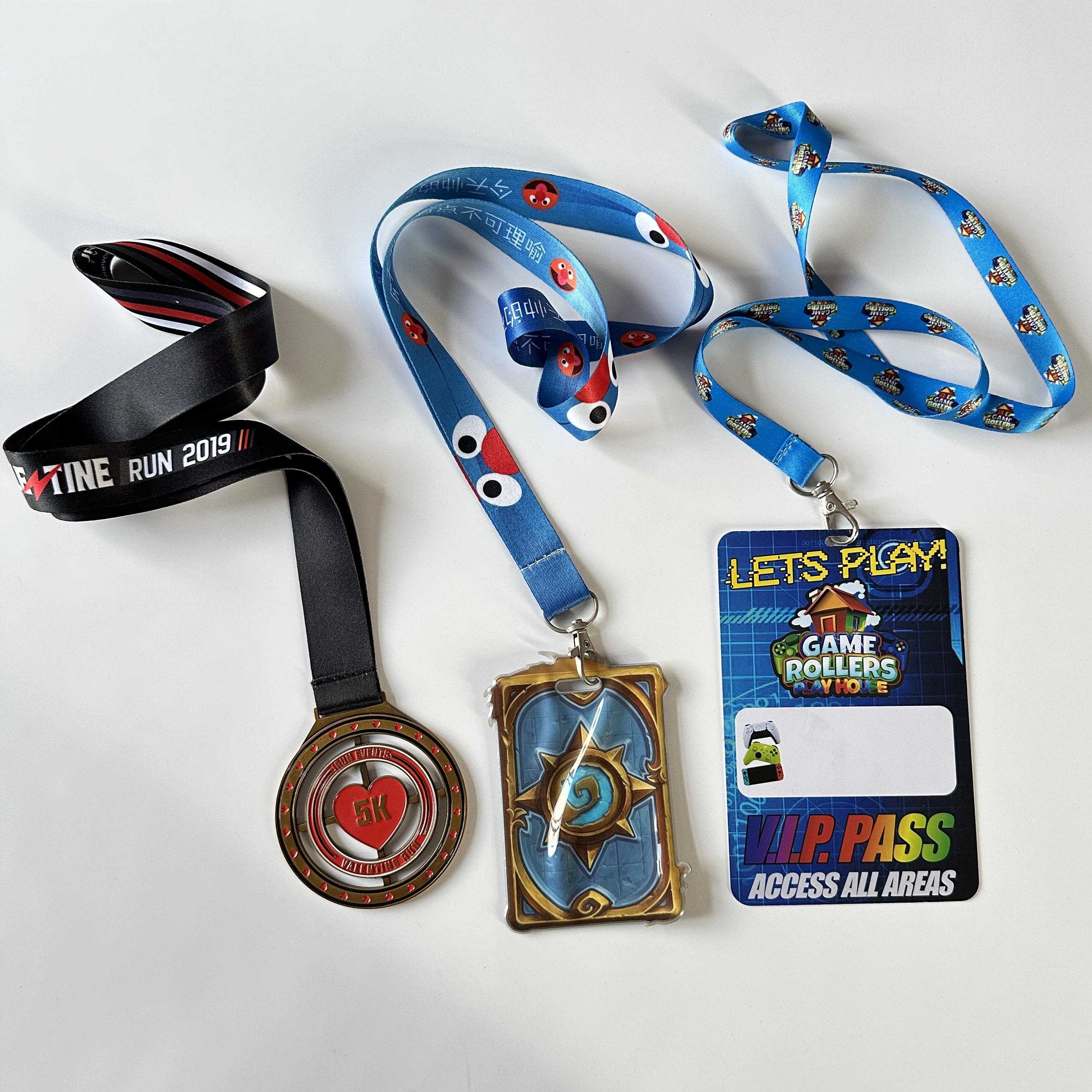 Customized Logo Accept nylon lanyard card holder lanyard with id card badge holder