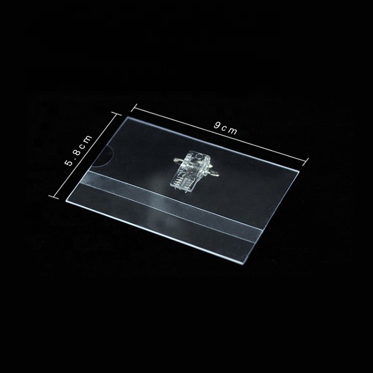 Transparent Chest Tag ID Holders Sleeve Office Staff Workers Work Card Cover Case Nurse Name Badges Holder with Brooch