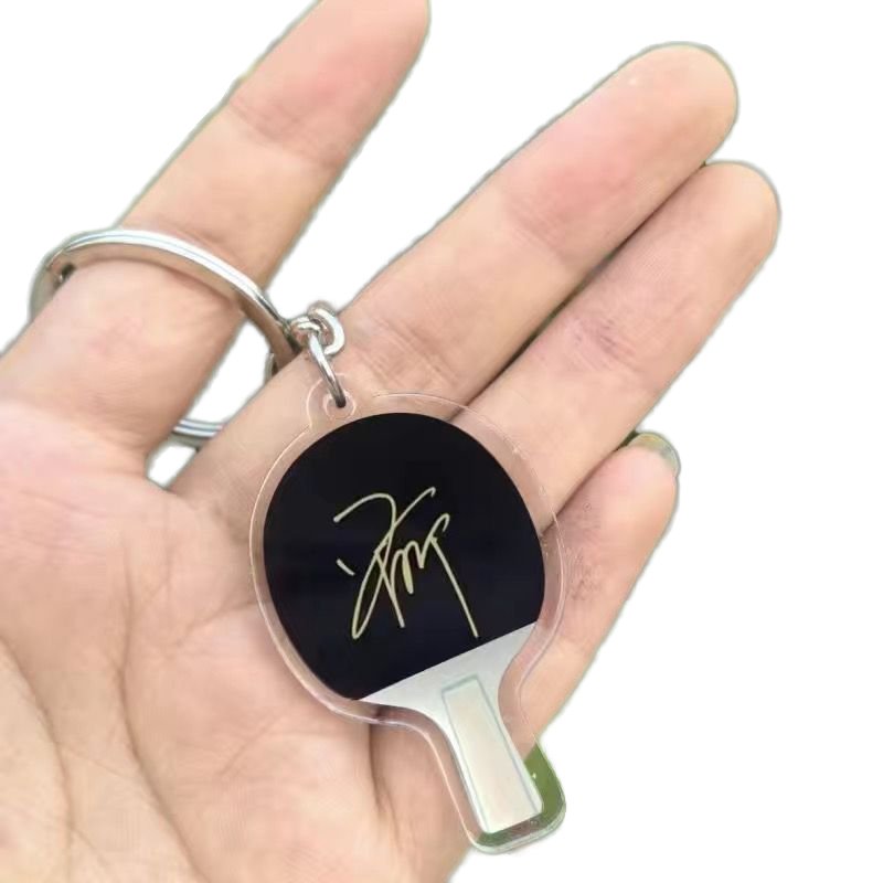 Custom environment-friendly transparent printing Custom motion keychain Acrylic plastic transparent holographic keychain