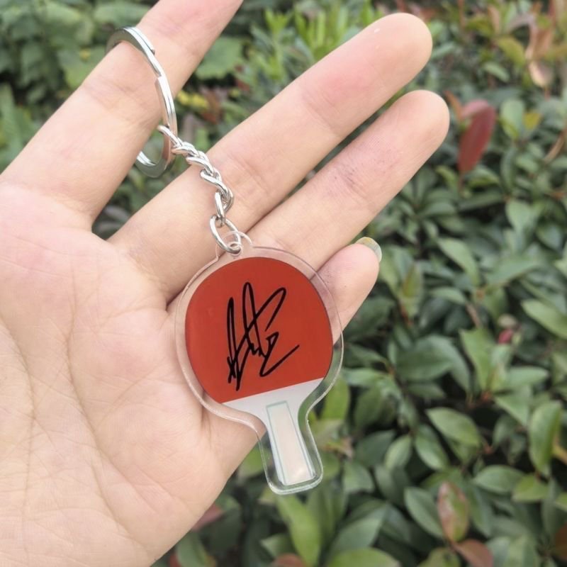 Custom environment-friendly transparent printing Custom motion keychain Acrylic plastic transparent holographic keychain