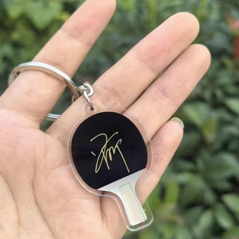 Custom environment-friendly transparent printing Custom motion keychain Acrylic plastic transparent holographic keychain