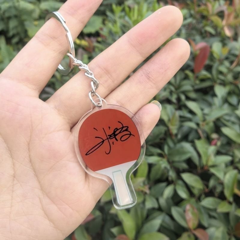Custom environment-friendly transparent printing Custom motion keychain Acrylic plastic transparent holographic keychain