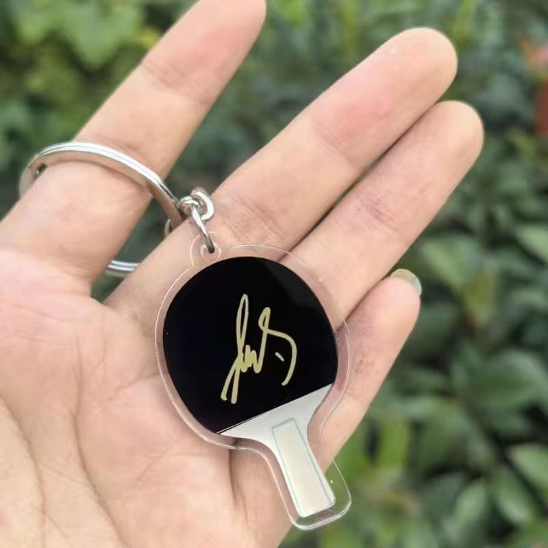Custom environment-friendly transparent printing Custom motion keychain Acrylic plastic transparent holographic keychain