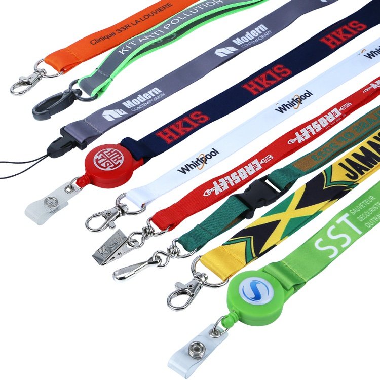 Custom Personalized Printed Sublimated Lanyard With Id Card Badge Holder Custom Polyester Lanyards With Logo Custom