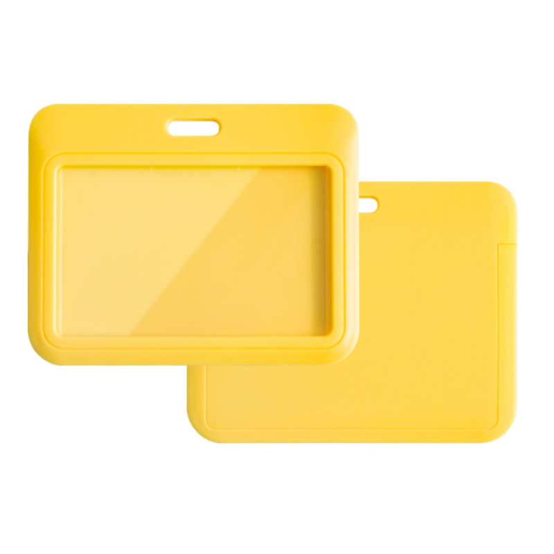 Sturdy Colorful ID Card Holder Slide Open Badge Case