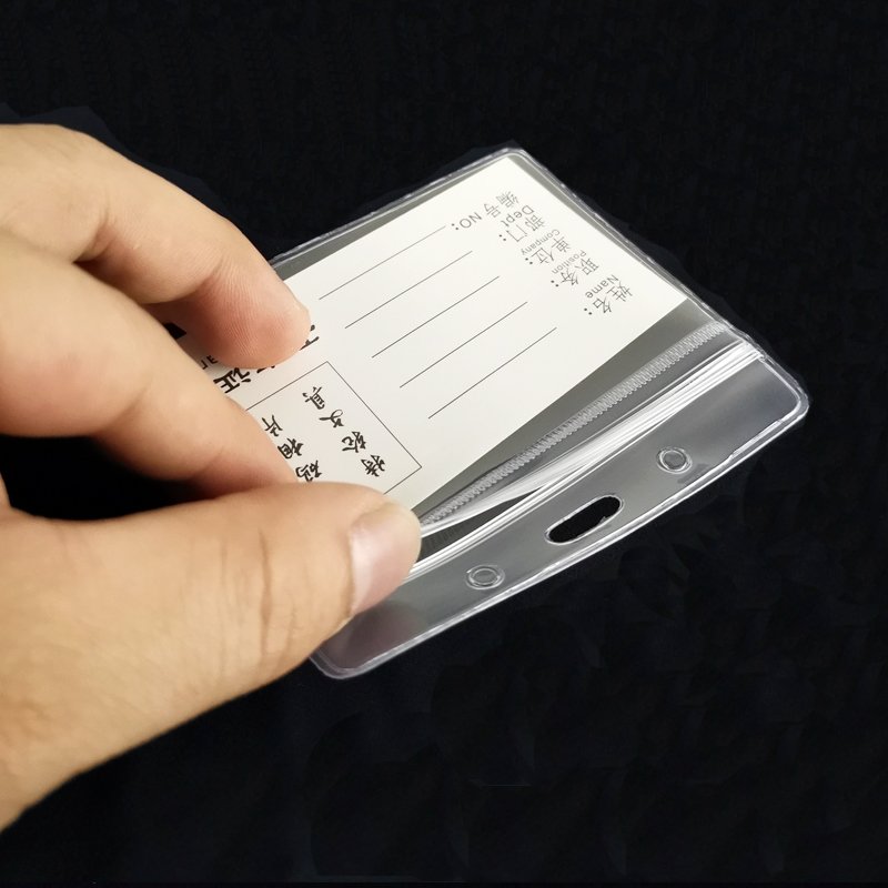 207 vertical 75X110mm waterproof exhibition card plastic card holder