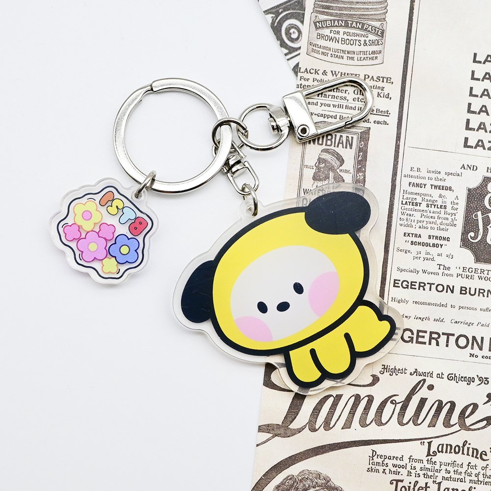 make your own design custom printed acrylic keychain custom printed acrylic charms Key chain Badge Accessories
