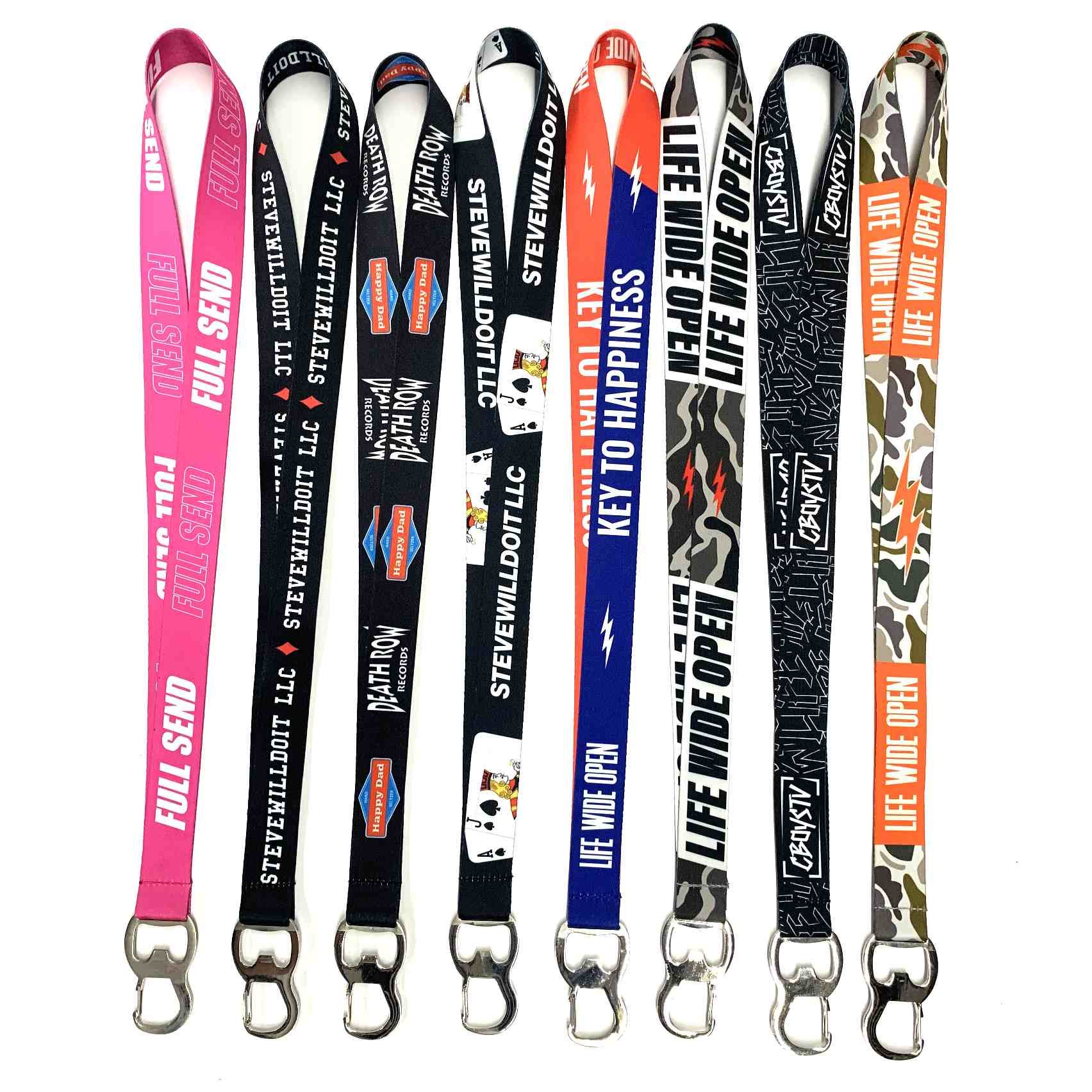 Retnetion Personalize Vertic Bear Corded Make Eychain Accessories Lany Detected Other Nylon Polyester Lanyards With Logo Custom