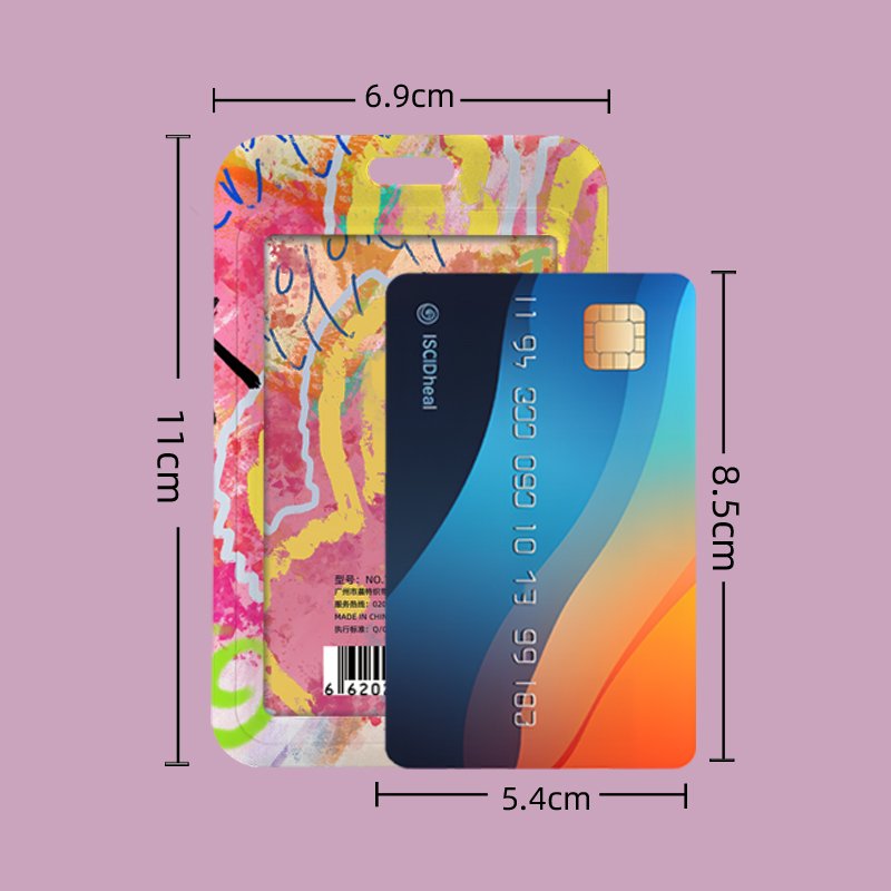 Factory Supply Eco Friendly Slide Cover ID Card Protector ID Badge Card Holder For Work