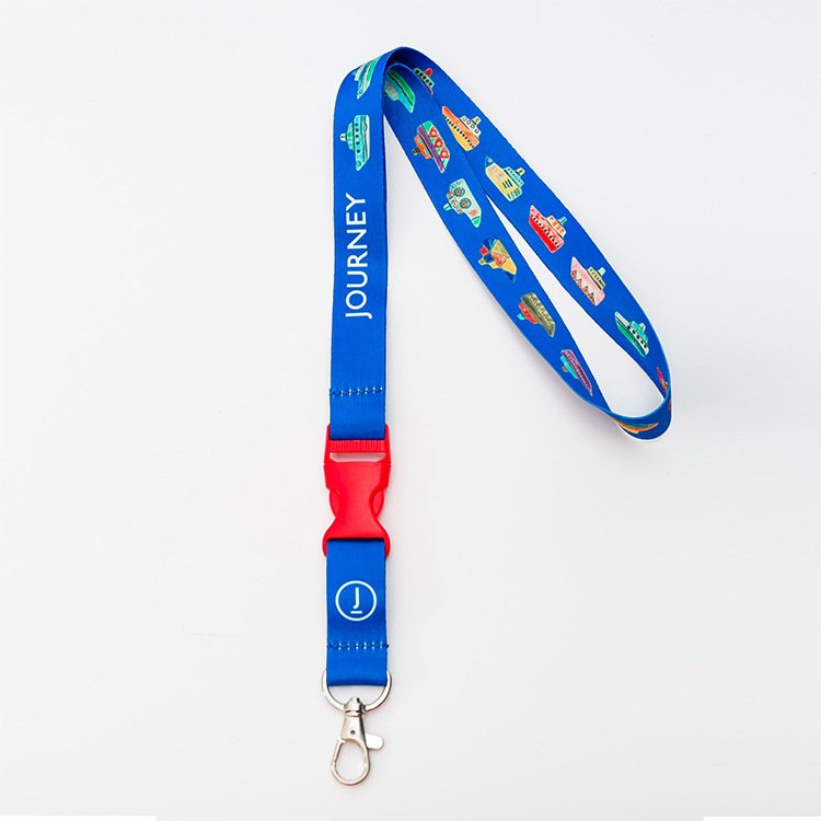 Factory wholesale nylon mobile phone lanyard badge lanyard heat transfer lanyard