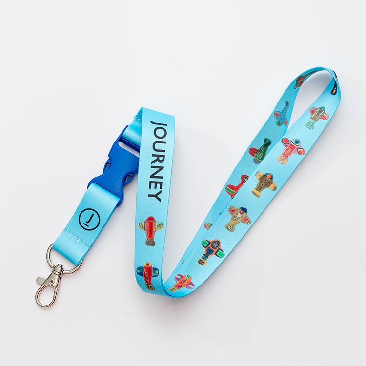 Factory wholesale nylon mobile phone lanyard badge lanyard heat transfer lanyard