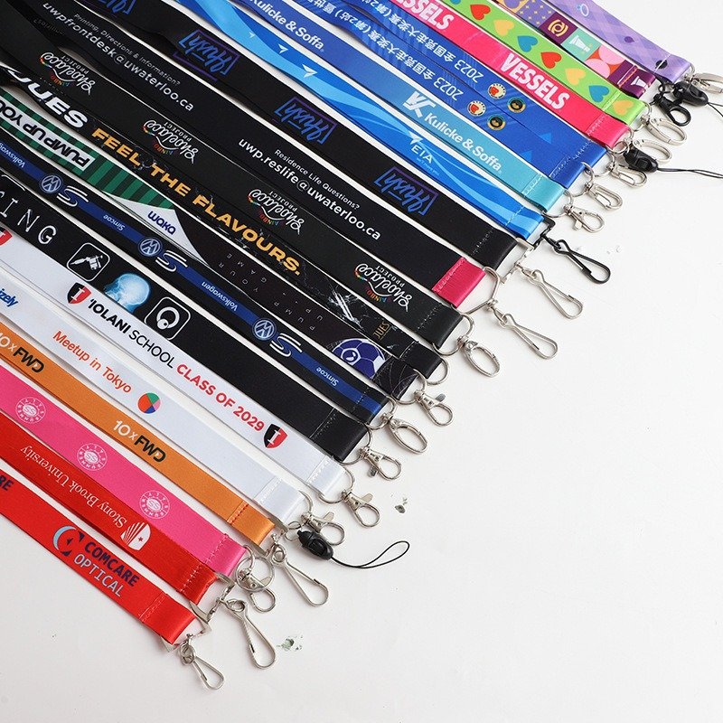 nylon woven anime teacher printed lanyard sublimation keychain lanyards strap phone polyester custom lanyard with logo custom