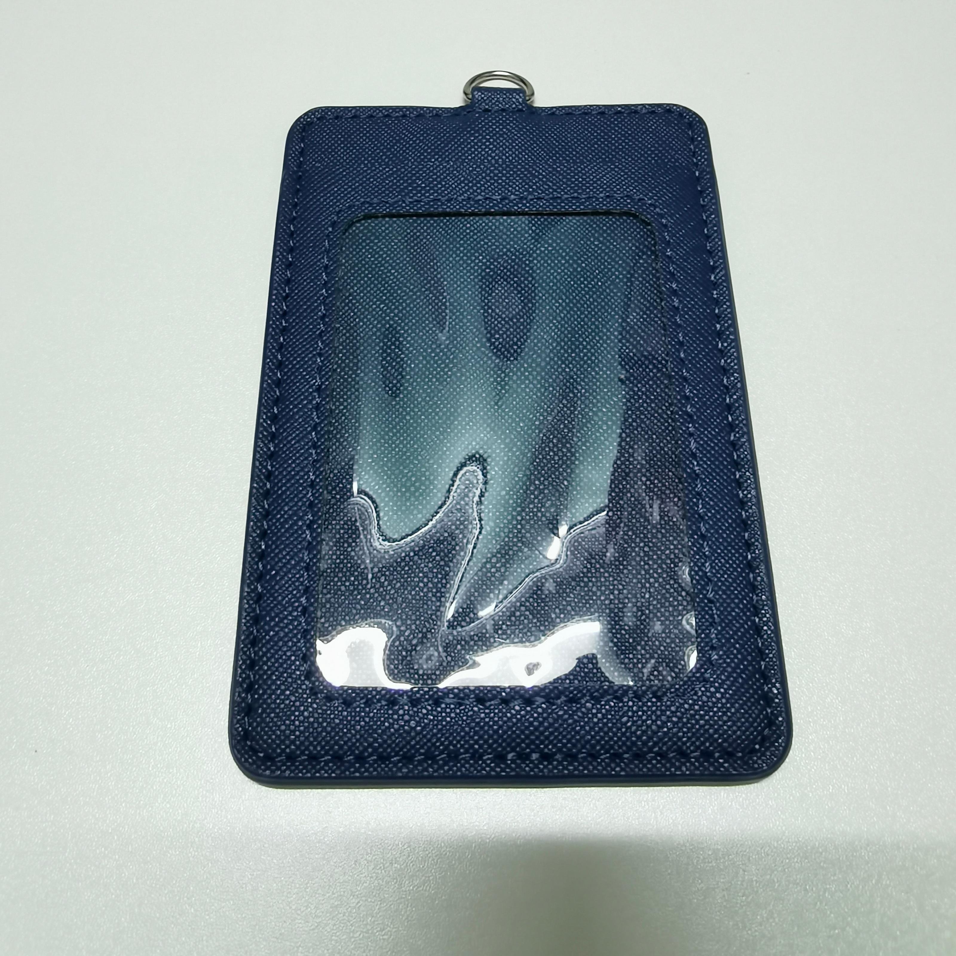 Custom soft plastic ID Job Name Badge PVC Card holder lanyard Card holder with badge