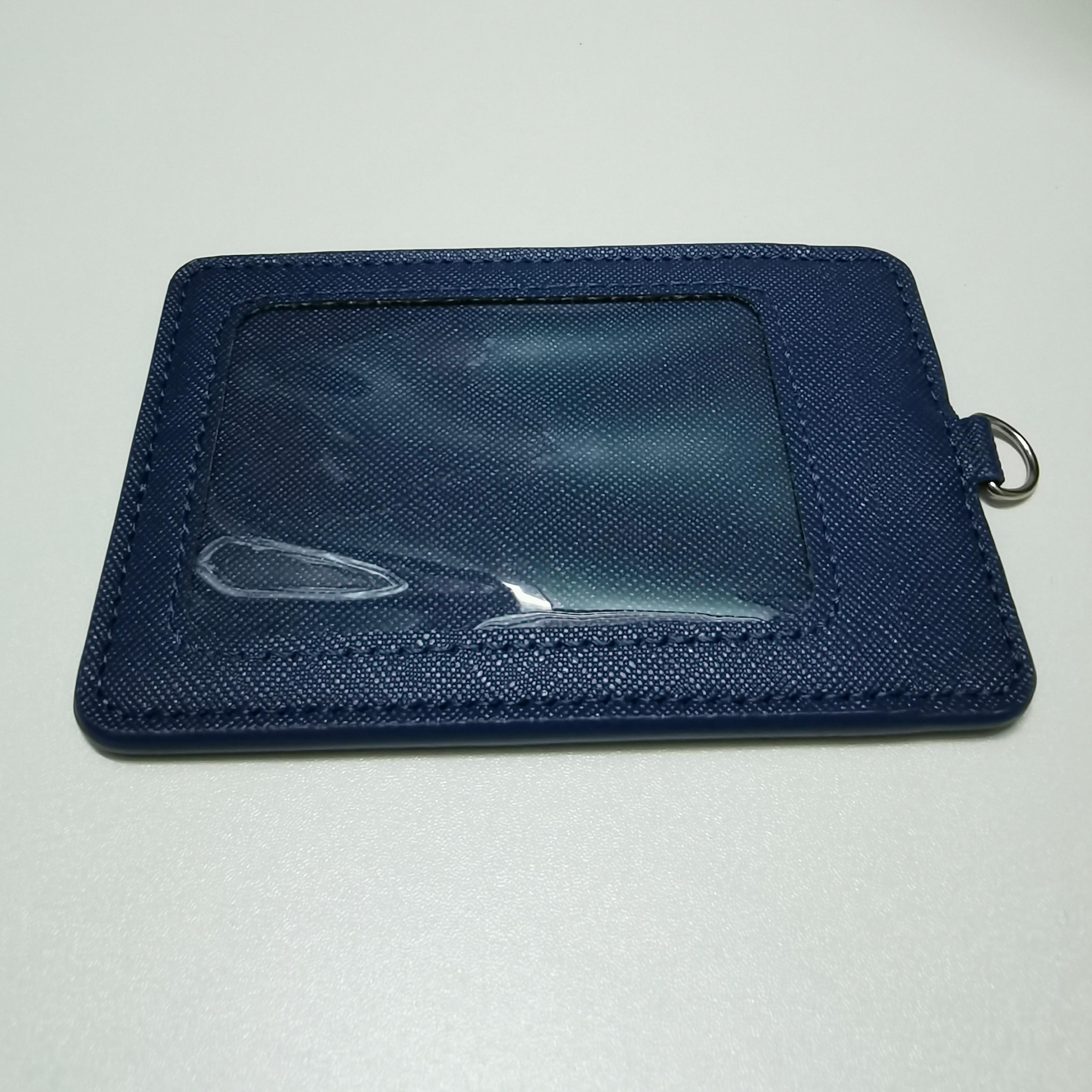 Custom soft plastic ID Job Name Badge PVC Card holder lanyard Card holder with badge