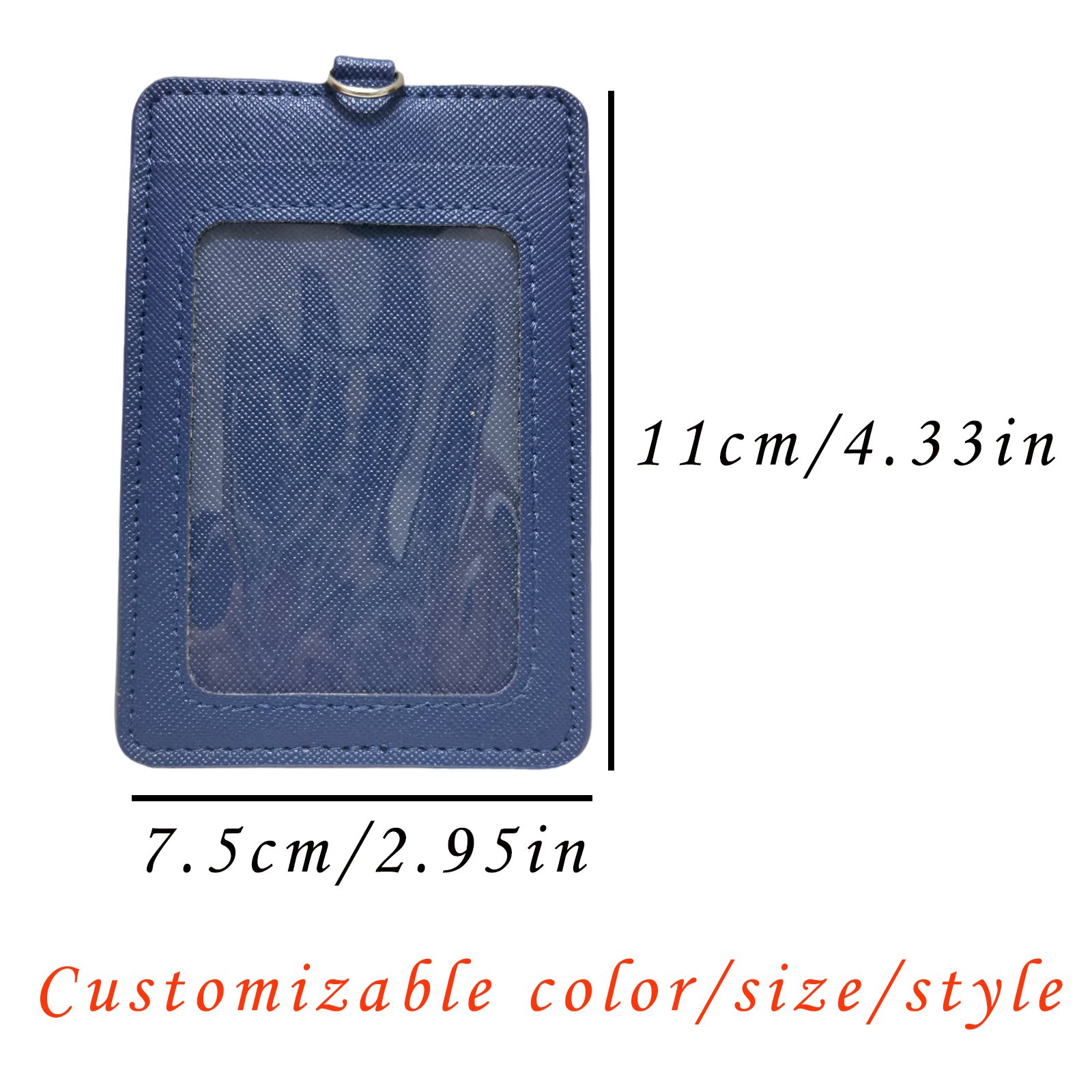 Custom soft plastic ID Job Name Badge PVC Card holder lanyard Card holder with badge