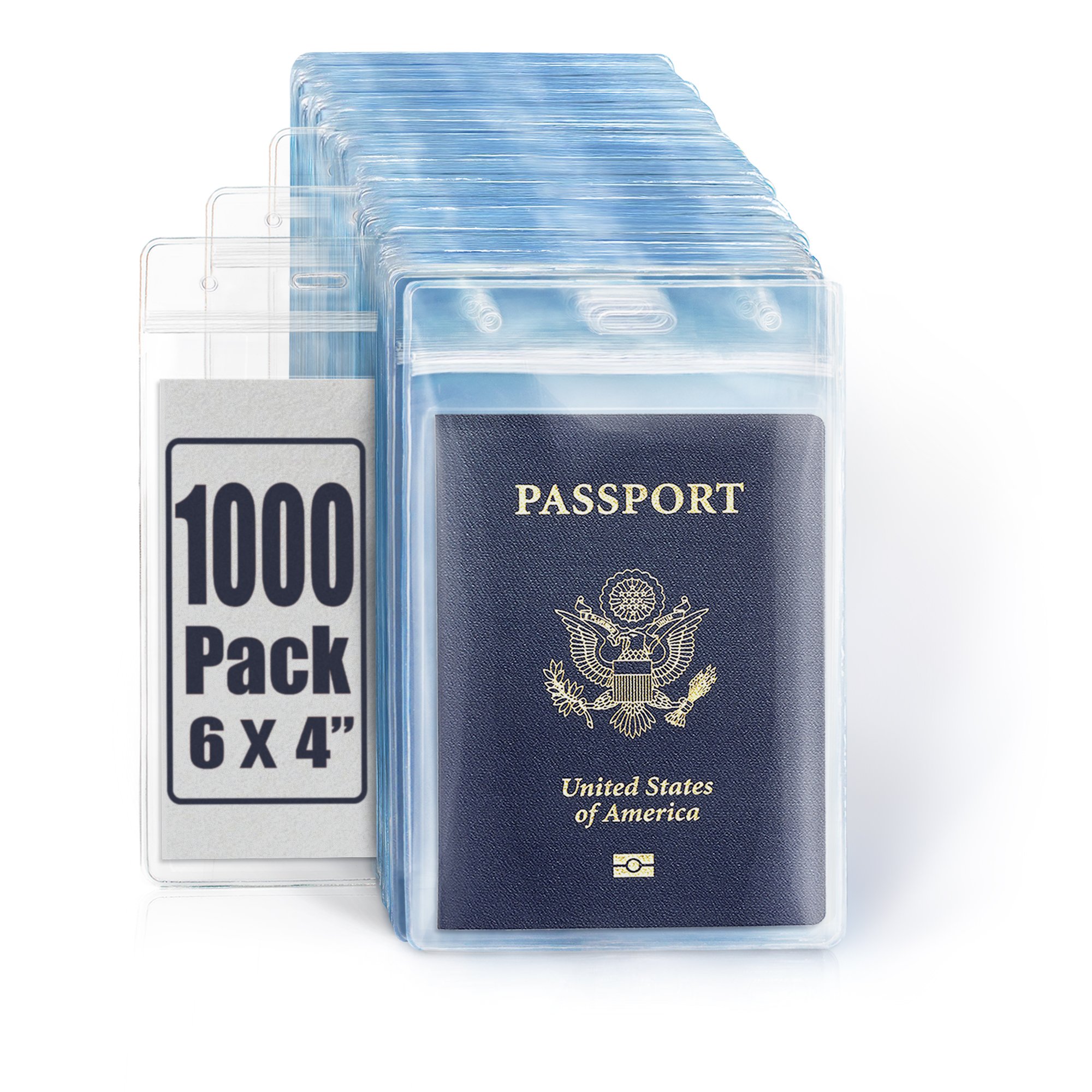 Cheap Wholesale Exhibition Waterproof Clear Pvc Id Card Badge Holder Custom Western Vertical Name Badge Holder