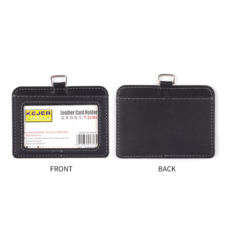 Custom Logo Design Slim PU Leather Credit Cards Holder Solid Colors Faux Leather Cards Holder