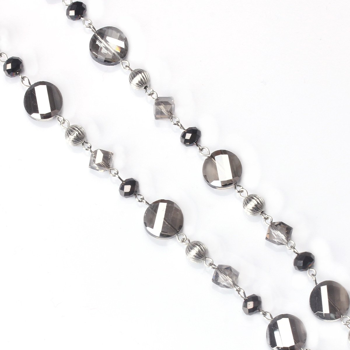 wholesale new design lanyard necklace fashion elegant glass beaded Badge ID card keychain necklace holder lanyard