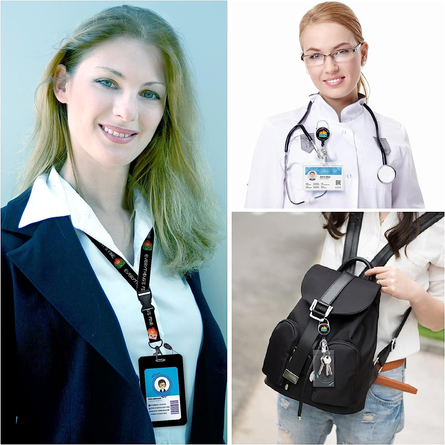 Custom Lanyards Pass Holders Lanyards With Logo Custom Lanyard With Id Card badge holder