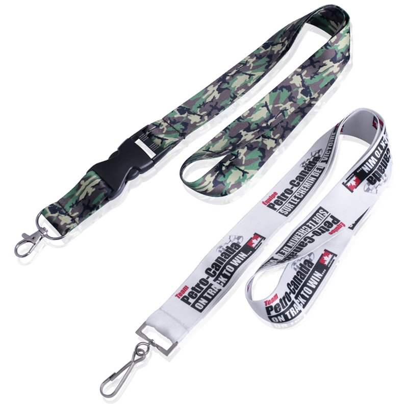 Promotional Personalised Polyester custom bright color sublimation heat transfer printing lanyard with neck id badge card holder
