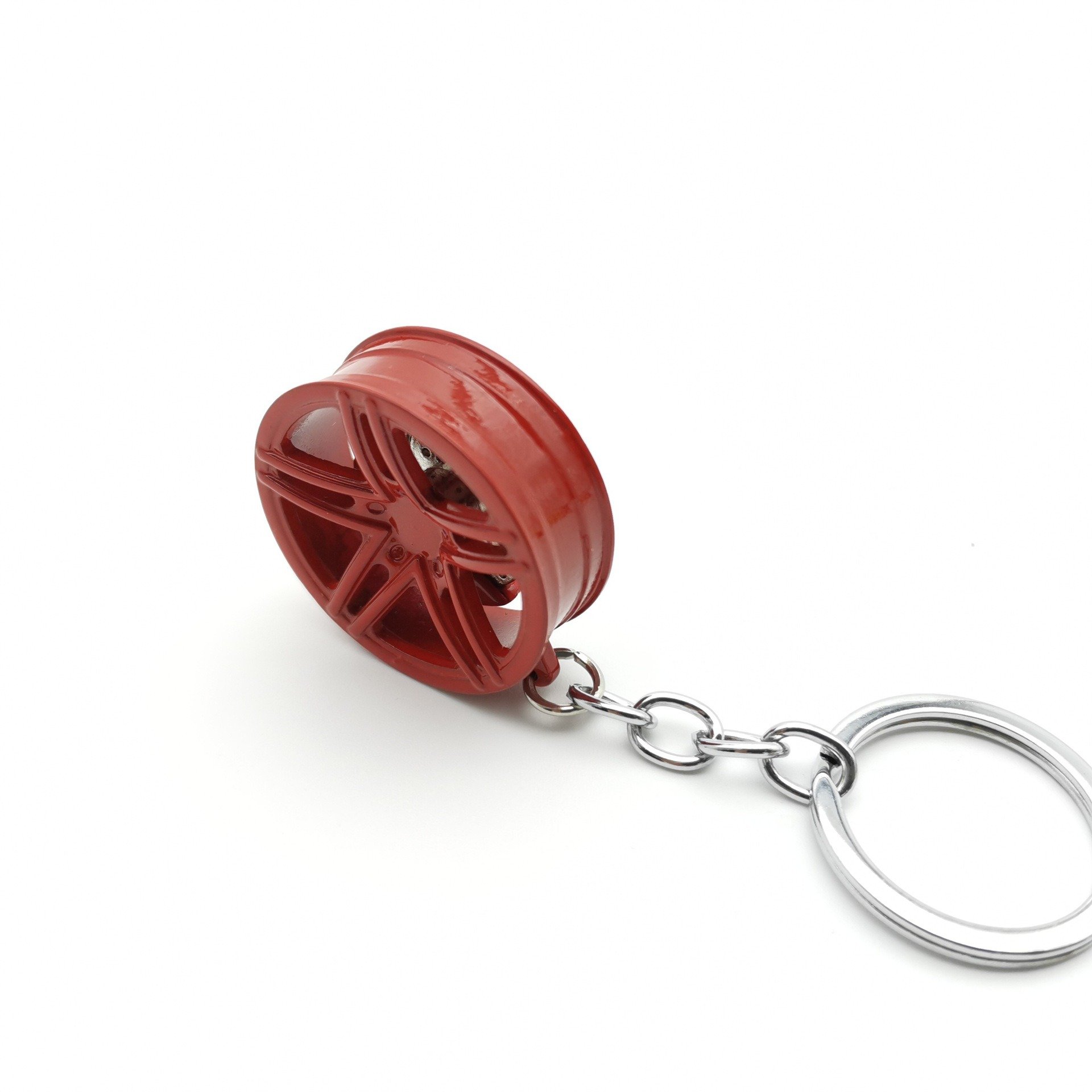 High-end Car modification wheel hub keychain pendant metal jewelry gift keychain AMG wheel hub spot wholesale