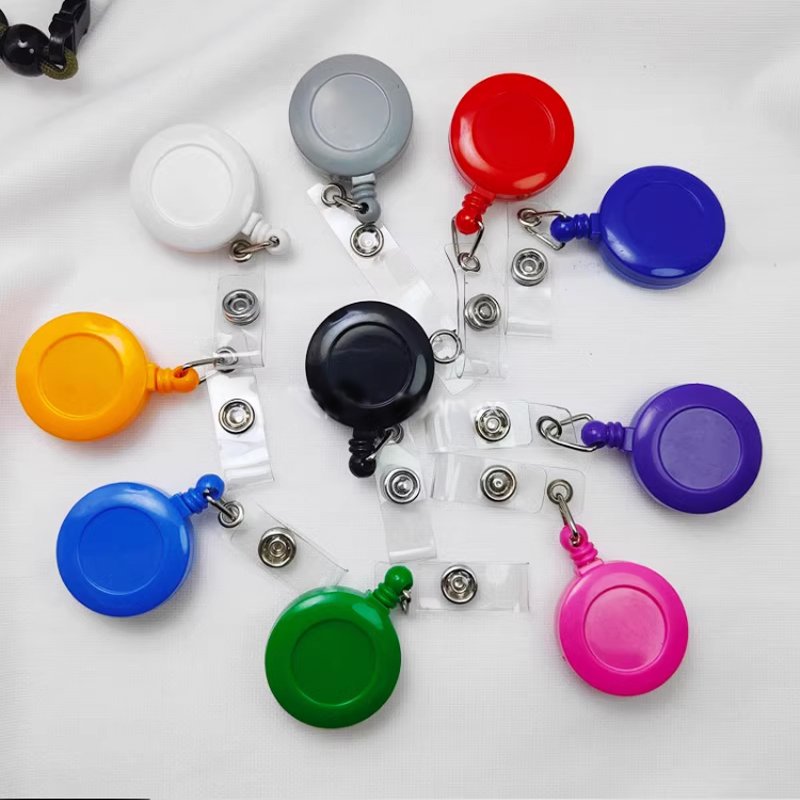 27 colors Retractable Badge Reel Badge Holder Reel Clip for ID Badge Holder