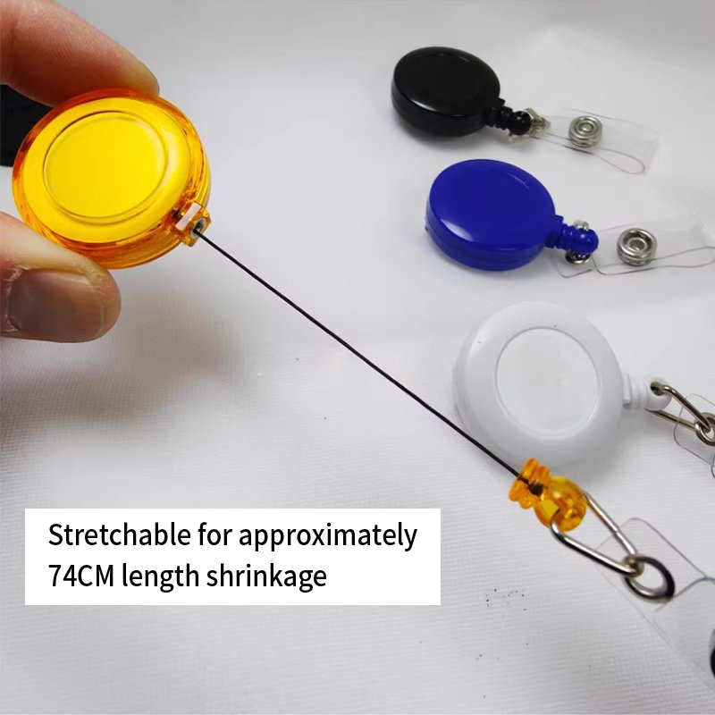 27 colors Retractable Badge Reel Badge Holder Reel Clip for ID Badge Holder